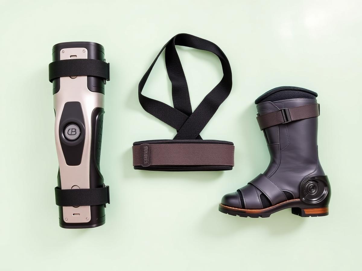 Hinged knee brace, lumbar back brace and CAM walking boot covered by Medicare with a physician's order